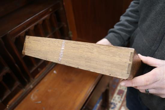 A Georgian mahogany architects cabinet W.99cm